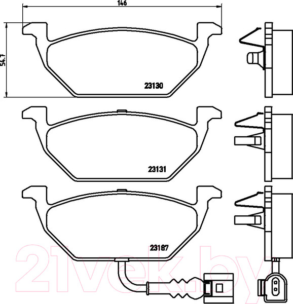 Изображение товара Тормозные колодки Brembo P85072