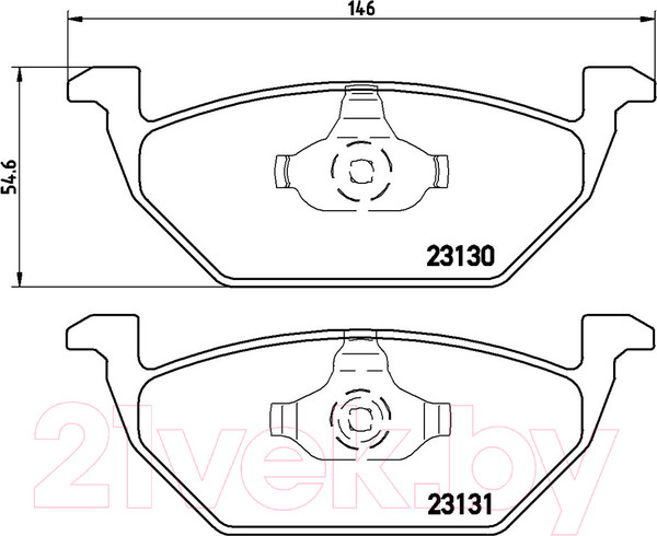Изображение товара Тормозные колодки Brembo P85041