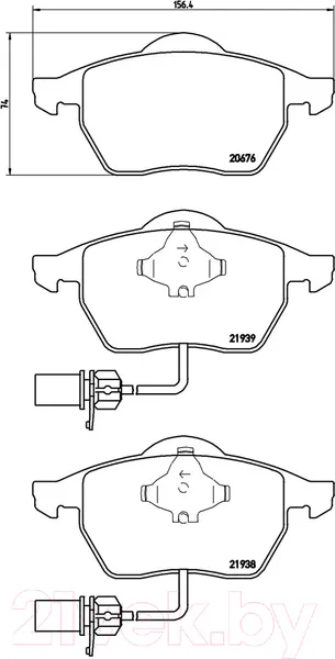 Изображение товара Тормозные колодки Brembo P85037