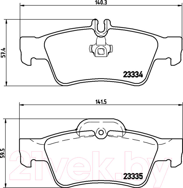 Изображение товара Тормозные колодки Brembo P50052