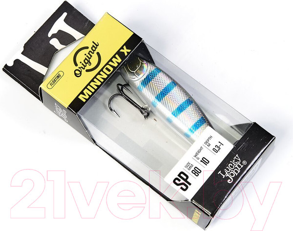 Изображение товара Воблер Lucky John Original Minnow X 08.00/A13 / LJO0808SP-A13