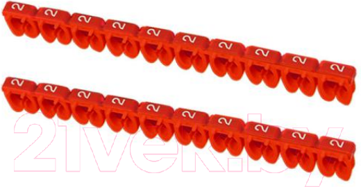 Изображение товара Маркер кабельный TDM SQ0534-0033 (100шт, красный)