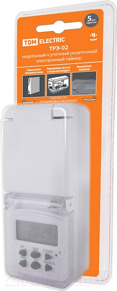 Изображение товара Розетка с таймером TDM SQ1506-0005