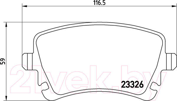 Изображение товара Тормозные колодки Brembo P85083