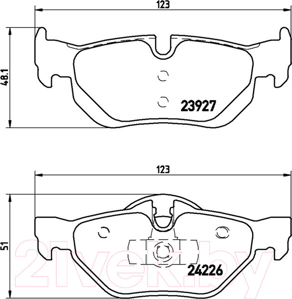 Изображение товара Тормозные колодки Brembo P06038