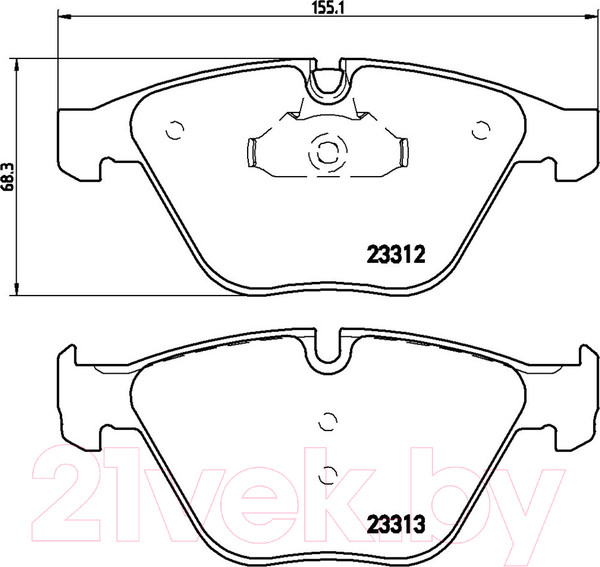 Изображение товара Тормозные колодки Brembo P06054