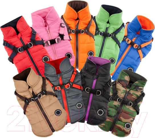Изображение товара Жилетка для животных Puppia Mountaineer II / PAPD-VT1366-GR-M (M, зеленый)