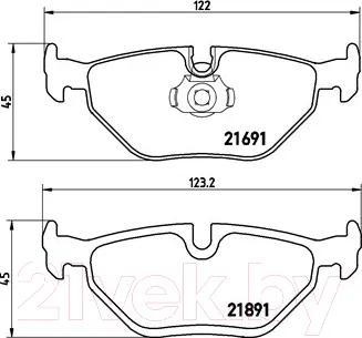 Изображение товара Тормозные колодки Brembo P06023