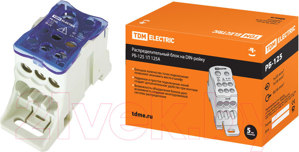 Изображение товара Распределительный блок на DIN-рейку TDM SQ0823-0002