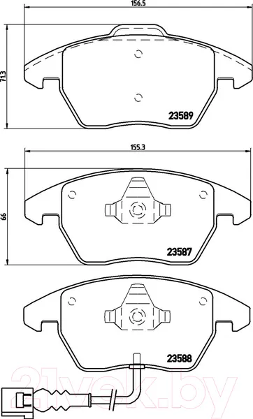 Изображение товара Тормозные колодки Brembo P85075