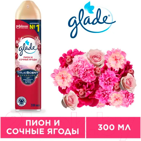 Изображение товара Освежитель воздуха Glade Пион и сочные ягоды (300мл)