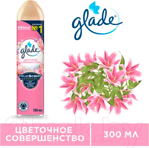 Изображение товара Освежитель воздуха Glade Цветочное совершенство (300мл)