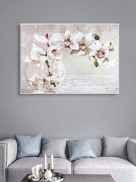 Изображение товара Картина Декарт Белая орхидея 8Л1638 (в раме)