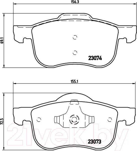 Изображение товара Тормозные колодки Brembo P86016