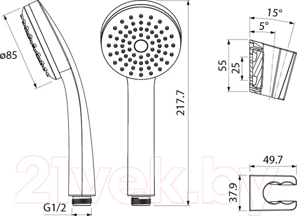 Изображение товара Душевой гарнитур IDDIS 0011F00i16