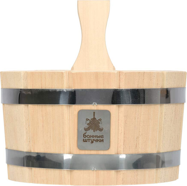 Изображение товара Ушат Банные Штучки Шайка с нержавеющей вставкой/ 33215 (3.5л)