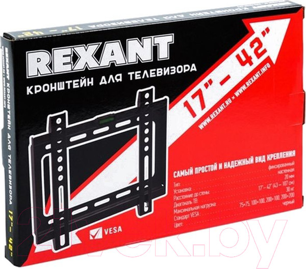 Изображение товара Кронштейн для телевизора Rexant 38-0310