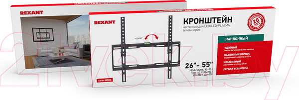Изображение товара Кронштейн для телевизора Rexant 38-0330