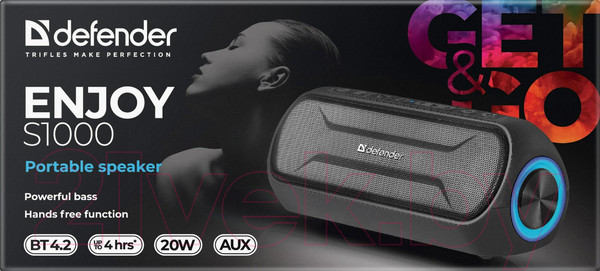 Изображение товара Портативная колонка Defender Enjoy S1000 / 65688 (черный)