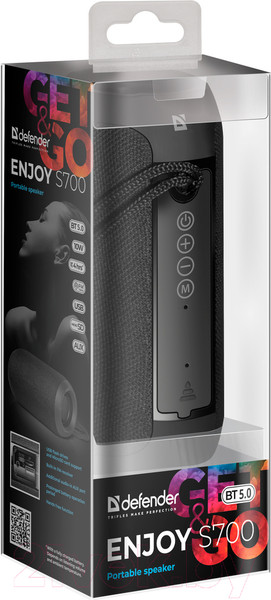Изображение товара Портативная акустика Defender Enjoy S700 / 65701 (черный)