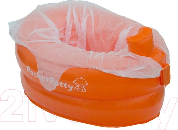 Изображение товара Дорожный горшок ROXY-KIDS PocketPotty / PP-3102R (оранжевый)