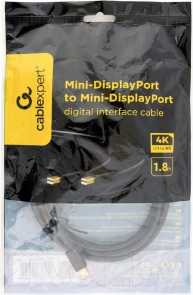 Изображение товара Кабель Gembird CCP-mDPmDP2-6 (1.8м)