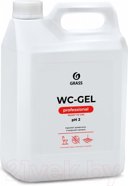 Изображение товара Чистящее средство для унитаза Grass WC-Gel / 125203 (5.3 кг)