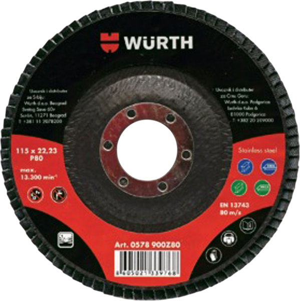 Изображение товара Шлифовальный круг Wurth 0578925Z40