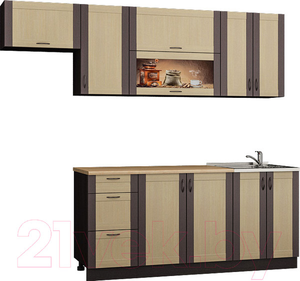 Изображение товара Кухонный гарнитур Senira Вяселка 4/03 1.8м + шкаф настенный В-083