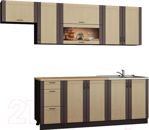 Изображение товара Кухонный гарнитур Senira Вяселка 4/03 2.0м + шкаф настенный В-083