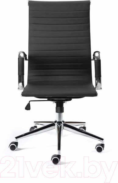 Изображение товара Кресло офисное Norden Техно / H-100 (хром/черная экокожа)