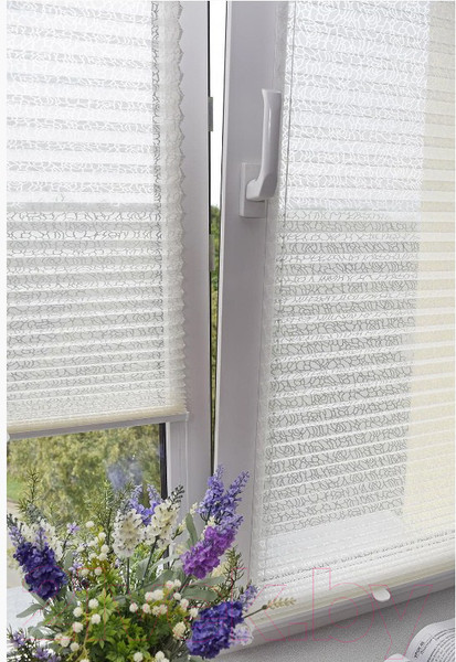 Изображение товара Штора-плиссе Delfa Basic Transparent СПШ-31102 (52x160, белый)