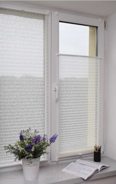 Изображение товара Штора-плиссе Delfa Basic Transparent СПШ-31102 (73x160, белый)