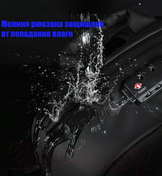 Изображение товара Рюкзак Tigernu T-B3669 15.6" (черный/коричневый)