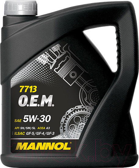 Изображение товара Моторное масло Mannol OEM 5W30 SN / MN7713-4 (4л)
