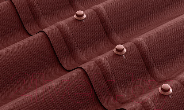 Изображение товара Лист кровельный Onduline Smart P2204Ru (1950х950, красный)