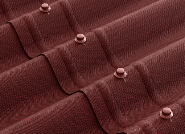 Изображение товара Лист кровельный Onduline Smart P2204Ru (1950х950, красный)