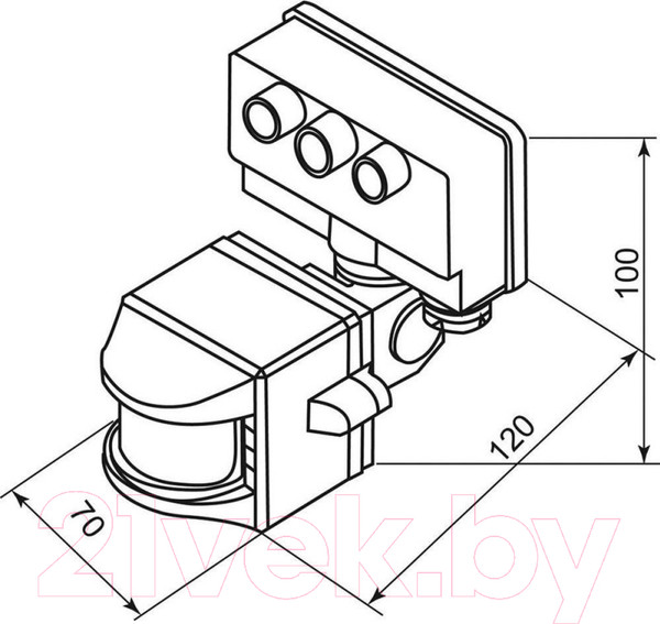 Изображение товара Датчик движения Feron SEN15/LX02 / 22003 (белый)