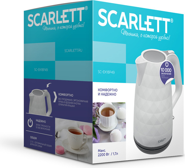 Изображение товара Электрочайник Scarlett SC-EK18P49