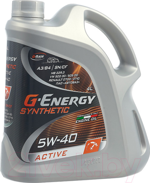 Изображение товара Моторное масло G-Energy Synthetic Active 5W40 / 253142410 (4л)