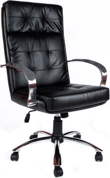 Изображение товара Кресло офисное Деловая обстановка Президент (хром/кожа сплит/черный)