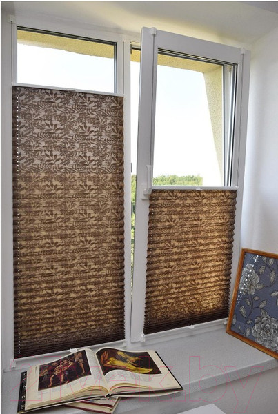 Изображение товара Штора-плиссе Delfa Самоа СПШ-333 (43x160, шоколадный)