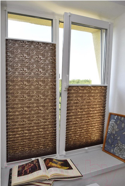 Изображение товара Штора-плиссе Delfa Самоа СПШ-333 (57x160, шоколадный)