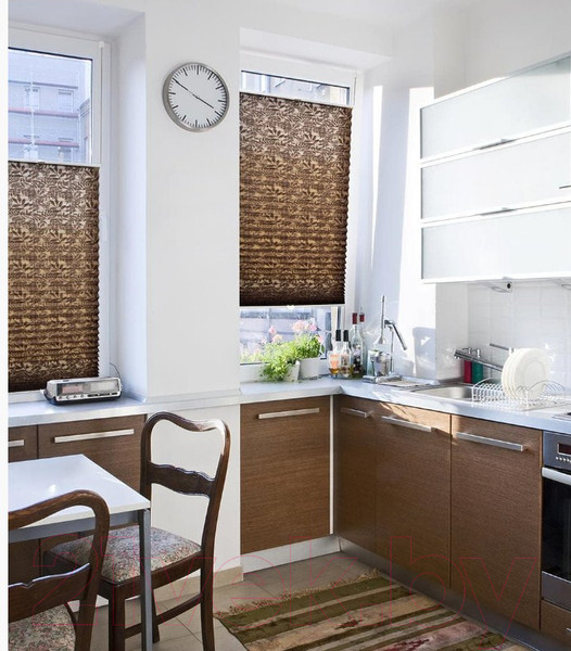 Изображение товара Штора-плиссе Delfa Самоа СПШ-333 (73x160, шоколадный)