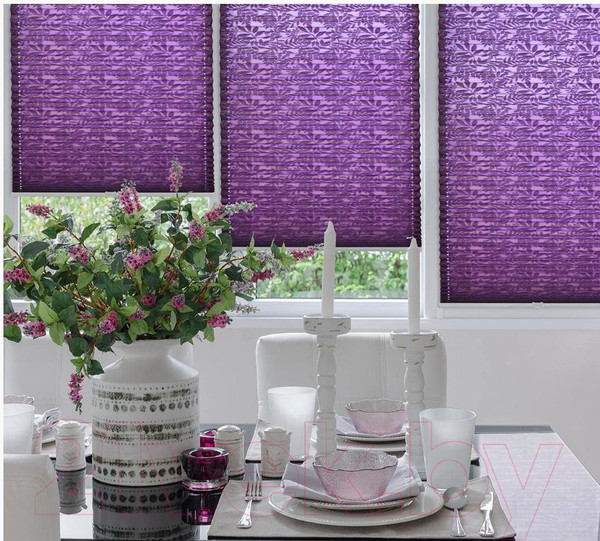 Изображение товара Штора-плиссе Delfa Самоа СПШ-334 (34x160, фиолетовый)