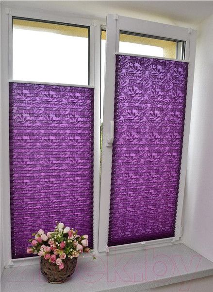 Изображение товара Штора-плиссе Delfa Самоа СПШ-334 (43x160, фиолетовый)