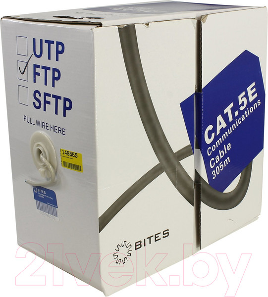 Изображение товара Кабель 5bites FTP CAT.5E FS5500-305APE (305м)