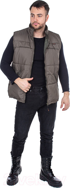 Изображение товара Жилет для охоты и рыбалки Huntsman Беркут Дюспо Хаки (р-р 44-46/170)