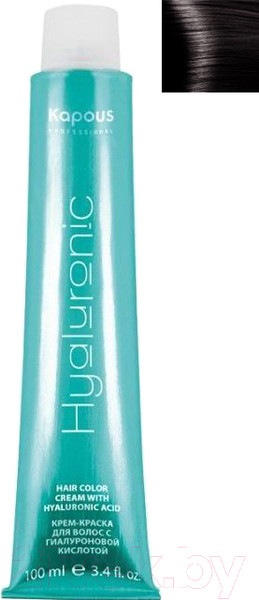 Изображение товара Крем-краска для волос Kapous Hyaluronic Acid с гиалуроновой кислотой 4.8 (коричневый какао)