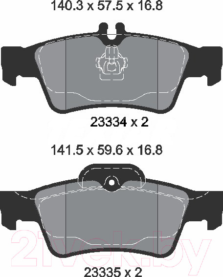 Изображение товара Тормозные колодки Textar 2333403